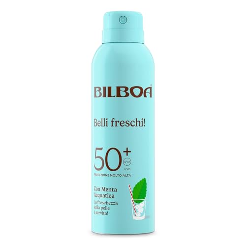Belli Solare SPF Protezione Solare Menta Acquatica, Freschezza Resistente 150 ml