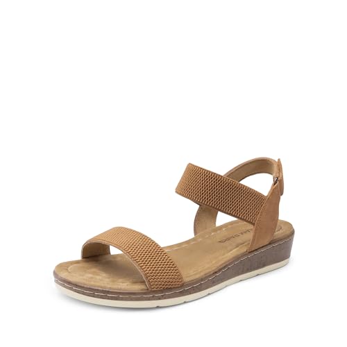DREAM PAIRS Sandali alla Moda da Donna Comode Scarpe con Tacco a Zeppa e Suola Leggera per Camminare Spiaggia Viaggi,Size