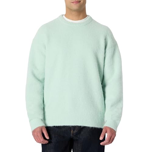Amazon Essentials Pullover Girocollo in Finto Mohair, Vestibilità Rilassata Uomo