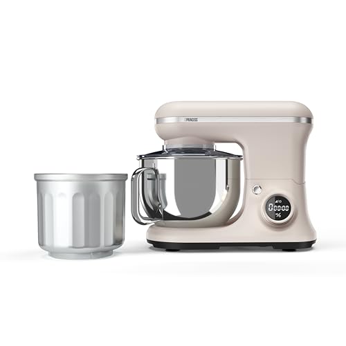 Princess Robot da Cucina Digitale con Gelatiera, Ciotola 5L Inox, 1200W