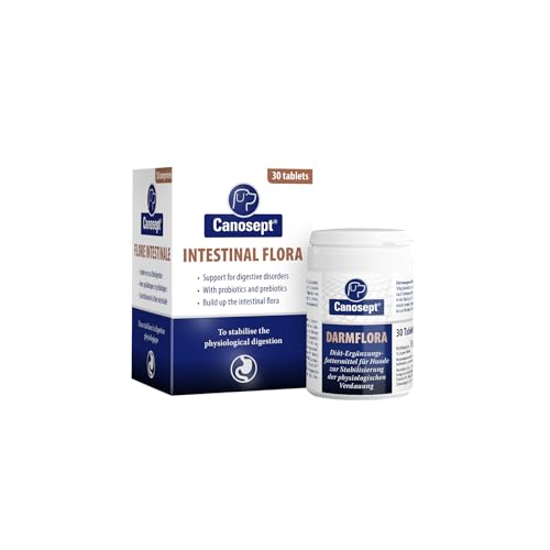 Canosept Flora Intestinale Cane - Probiotici e Prebiotici per Cani - 30 Compresse