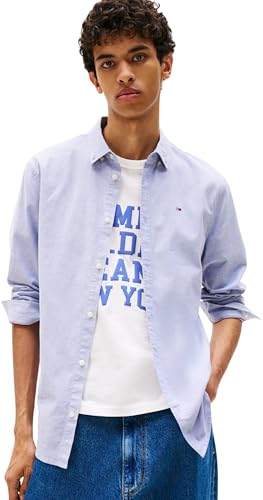 Tommy Jeans Tjm Slim Stretch Oxford Camicia Uomo