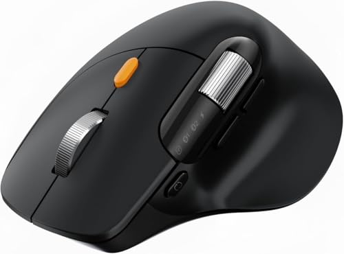 ProtoArc EM25 Mouse Ergonomico Wireless Bluetooth Nero