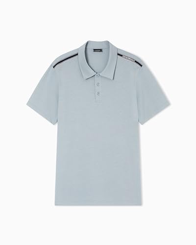 EMPORIO ARMANI Polo Uomo LOGOTAPE Blu