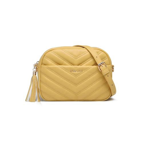 Miss Lulu Borsa a Tracolla Donna Piccola in Morbida Pelle PU Nera