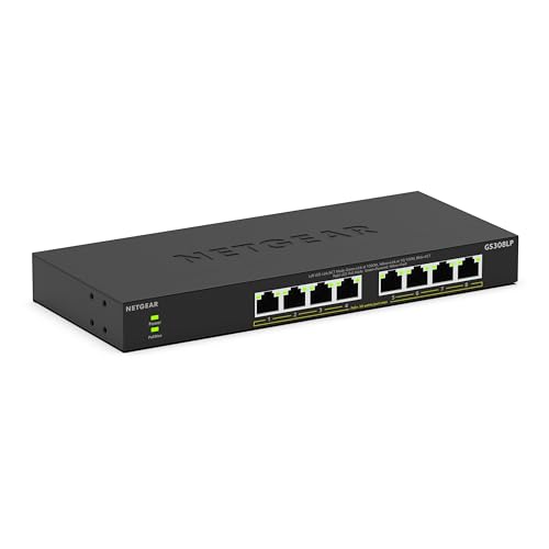 NETGEAR Switch Gigabit 16 porte GS308LP PoE+ 60W
