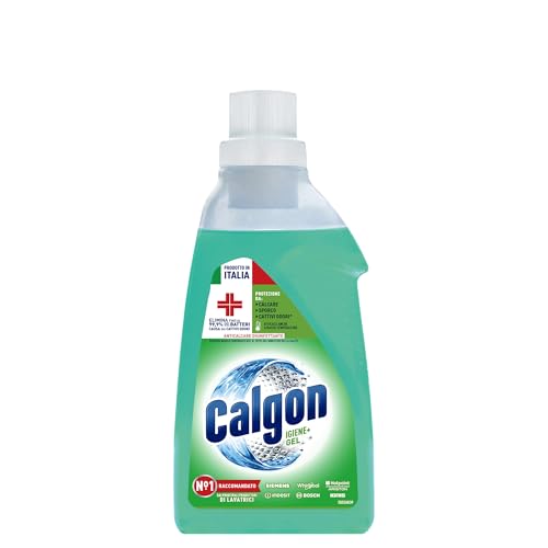 Calgon Igiene+ Gel Anticalcare, Additivo Anticalare per Lavatrici, 750ml di Anticalcare Disinfettante
