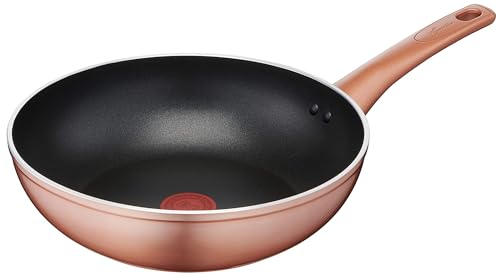 Lagostina Wok Antiaderente in Alluminio 28 cm con Rivestimento Titanium Easy