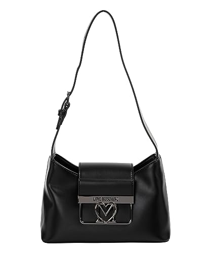 Love Moschino Borsa Hobo Piccola con Logo in Metallo