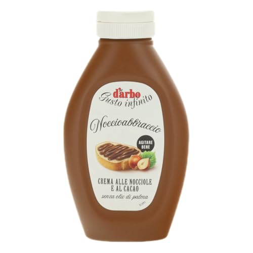 Darbo, Crema Noccioabbraccio, Crema Spalmabile alle Nocciole e al Cacao, Ideale per Pane, Gelato e Dolci, Senza Olio di Palma, C