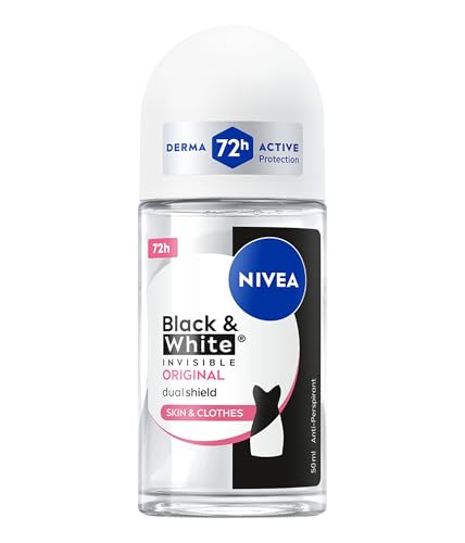 NIVEA Black & White Invisible Original Roll-on 5 x 50 ml Deodorante donna