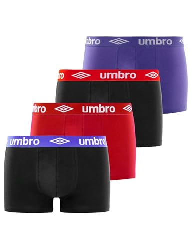 Umbro Boxer Corti Uomo in Cotone, Confezione da 3