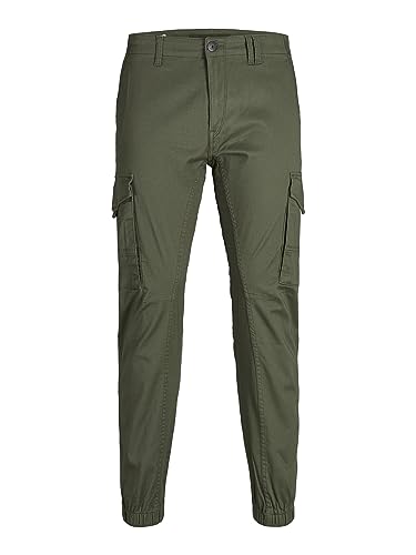 JACK & JONES Jjipaul Jjflake Pantaloni Uomo Verde Olive Night