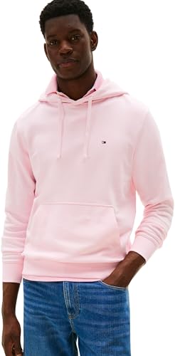 Tommy Hilfiger Uomo Felpa con Cappuccio Essential Terry con Tasca a Marsupio
