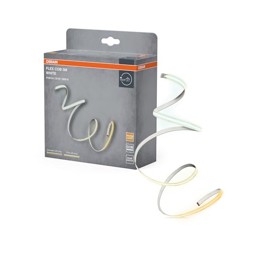 OSRAM Striscia LED FLEX COB 5M, luce bianca calda 3000K