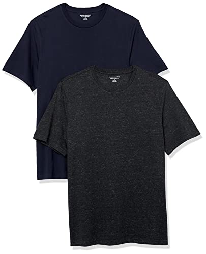Amazon Essentials T-shirt da Uomo in Cotone, Confezione da 2