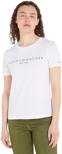Tommy Hilfiger T-shirt Maniche Corte Donna Scollo Rotondo