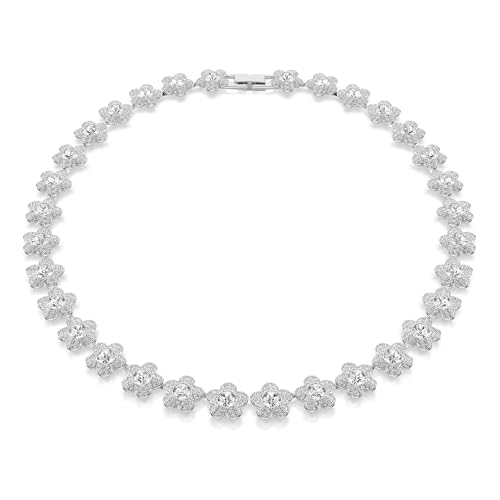 Swarovski x Ariana Grande Collana Fiore Taglio Round Placcato Rodio