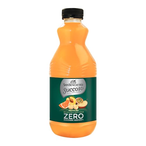 San Benedetto Succoso Zero Frutta Mix 900 ml. Bevanda a base di frutta leggera e dissetante in Acqua Minerale Naturale, zero zuccheri aggiunti e pochissime calorie