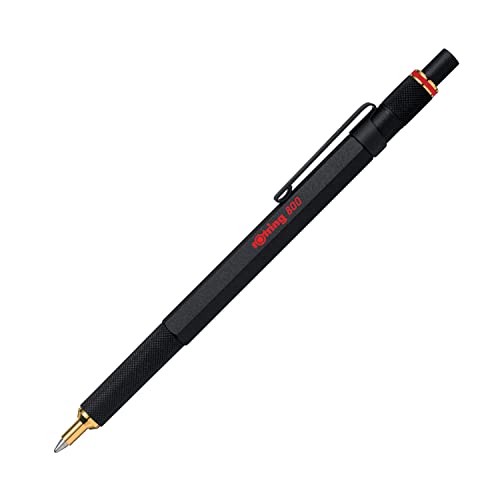 rOtring 800 penna a sfera | punta mediainchiostro nero | corpo