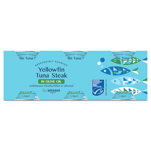 Tonno MSC Pinne Gialle Intero Olio d'Oliva Amazon, 6 Pezzi
