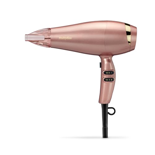 BaByliss Asciugacapelli Professionale 2100W con Funzione Ionica Anti-Crespo