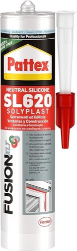 Pattex SL 620 Sigillante trasparente per serramenti, cartuccia 300 ml