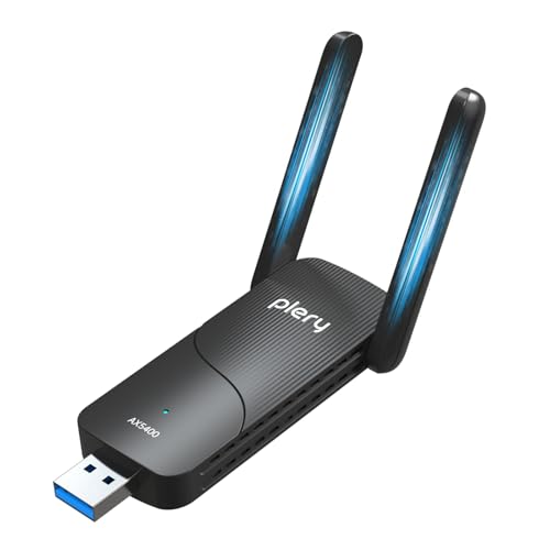 PLERY AXE5400 Chiavetta WiFi 6E USB 3.0 Tri-Band