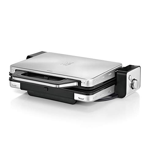 WMF Lono Griglia a Contatto 2 in 1, Acciaio Inossidabile