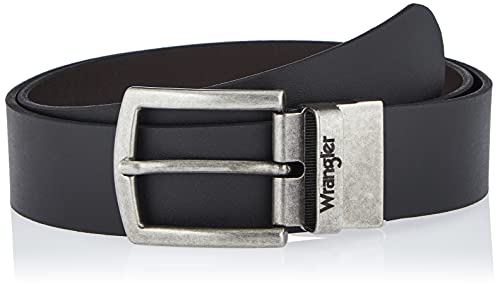 Wrangler 2 SIDED BELT, Cintura Uomo, Nero