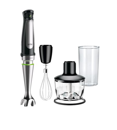 Braun MultiQuick 7 - Frullatore a Immersione con Tecnologia SplashControl, ActiveBlade, Selezione di Velocità Precisa