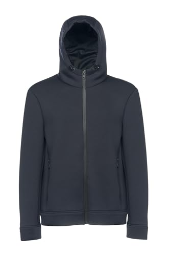 Geox Felpa Uomo con Cappuccio e Zip, Traspirante