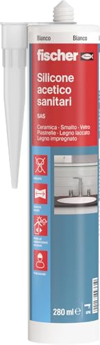 Fischer SAS Silicone Sigillante Antimuffa per Bagno e Cucina
