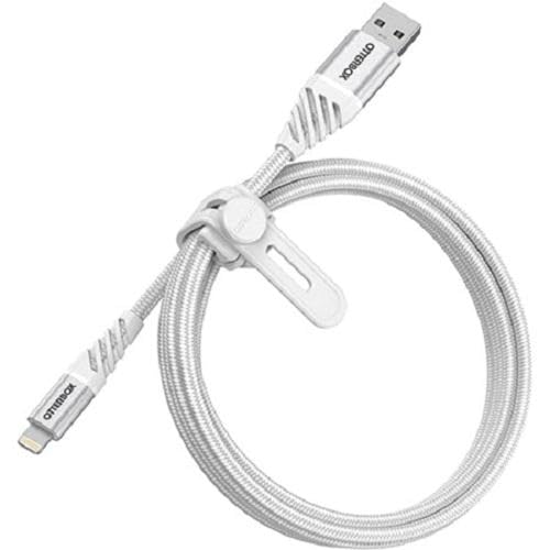 OtterBox cavo USB-A a Lightning, di ricarica Premium intrecciato e ultra resistente per iPhone e iPad, certificato MFi, ultra robusto, testato per pieghe e flessibilità