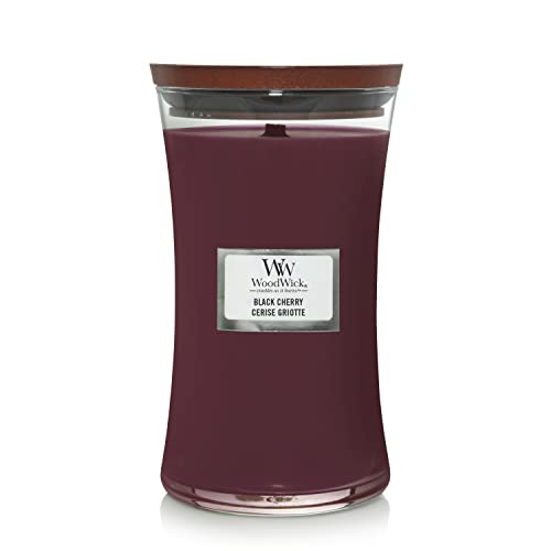 WoodWick Candela Grande Black Cherry Stoppino Scoppiettante