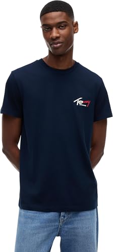 Tommy Jeans Tjm Slim Sign Chest SS Tee T-Shirt Uomo