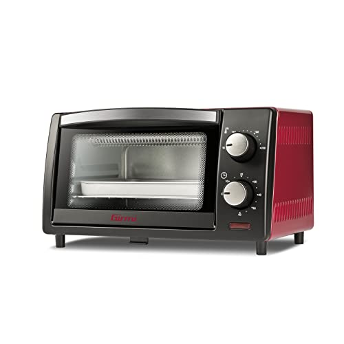 Girmi FE10 Forno elettrico, 800 W, 10 Litri, Griglia INOX, Termostato Regolabile, Timer 60 min, Accesori inclusi
