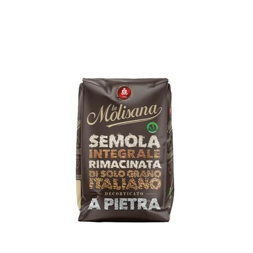 La Molisana Semola di Grano Duro Integrale Rimacinata a Pietra, 1 kg