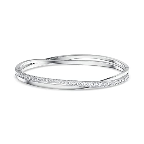 Swarovski Twist, Bianco, Placcato