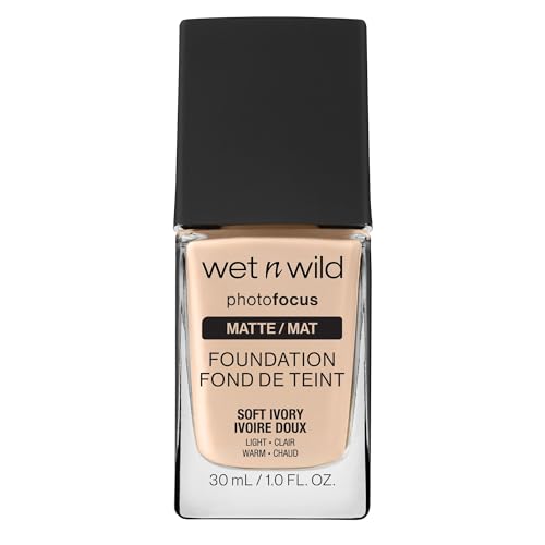 Wet n Wild Photo Focus Matte Foundation Fondotinta Liquido Soft Ivory