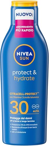 NIVEA SUN Protect & Hydrate Crema Solare SPF 30 Idratante 48h, 200 ml