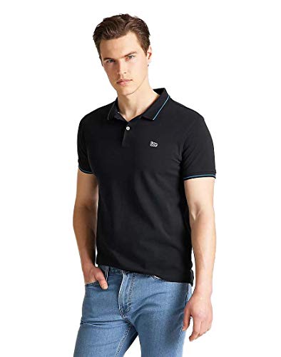 Lee Pique Polo Uomo Nero