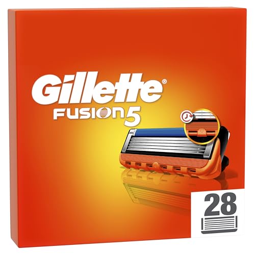 Gillette Fusion 5 Lamette di Ricambio per Rasoio, 28 Pezzi