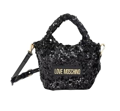 Love Moschino Borsa Paillettes TPU Nero