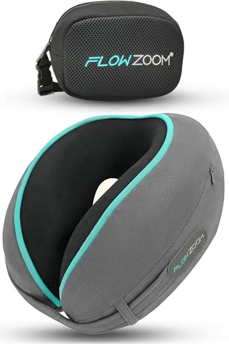 FLOWZOOM Dream Cuscino Cervicale da Viaggio Memory Foam