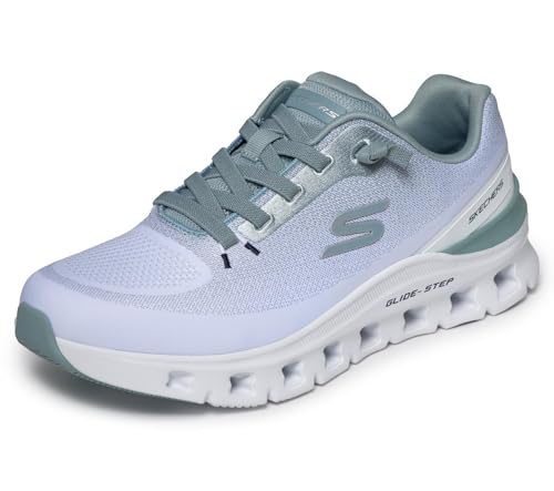 Skechers Glide-Step PRO WAVERRA Sneaker Uomo, Bianco/Azzurro
