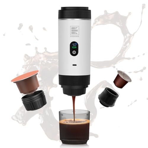 EVERANGE Macchina per caffè espresso elettrica portatile, macchina da caffè
