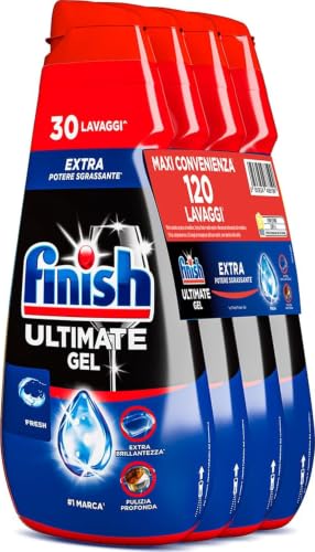 Finish Ultimate Gel Detersivo per Lavastoviglie Fresh, 120 Lavaggi