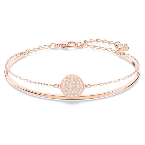 Swarovski Bracciale rigido Bianco, Placcato