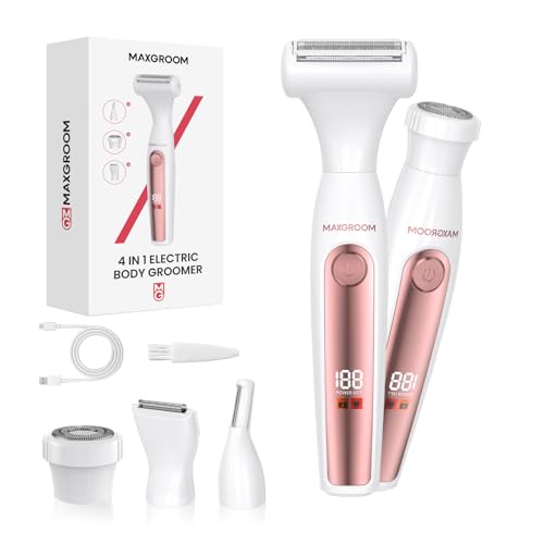 MAXGROOM Rasoio Elettrico Donna 4 in 1 Depilatore Corpo